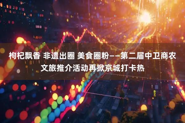 枸杞飘香 非遗出圈 美食圈粉——第二届中卫商农文旅推介活动再掀京城打卡热